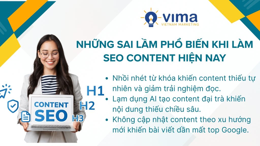 Sai lầm SEO Content phổ biến khiến nhiều website giảm traffic và mất top Google nhanh chóng