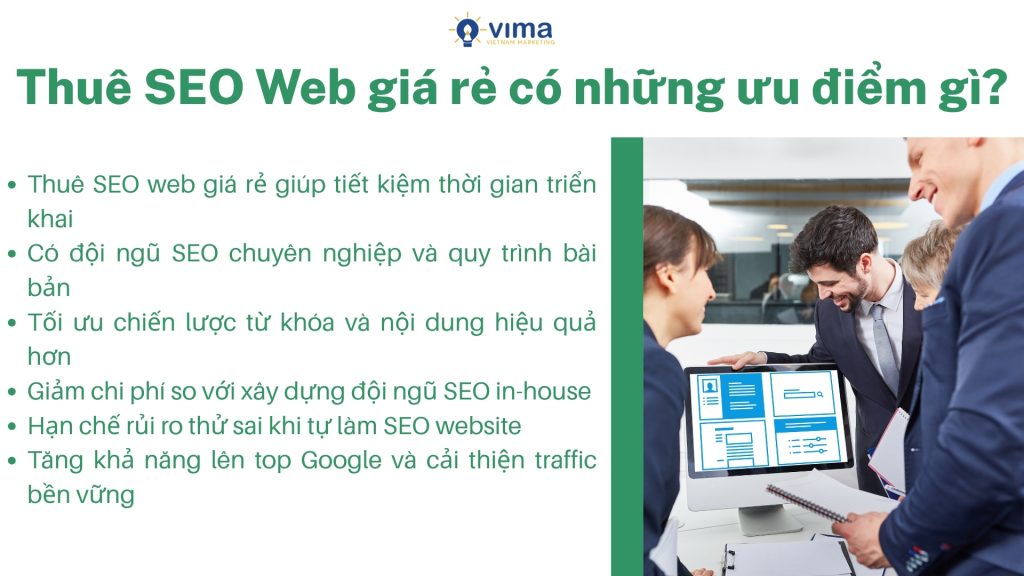 Thuê SEO web giá rẻ giúp tối ưu chi phí, tăng hiệu quả và giảm rủi ro triển khai SEO