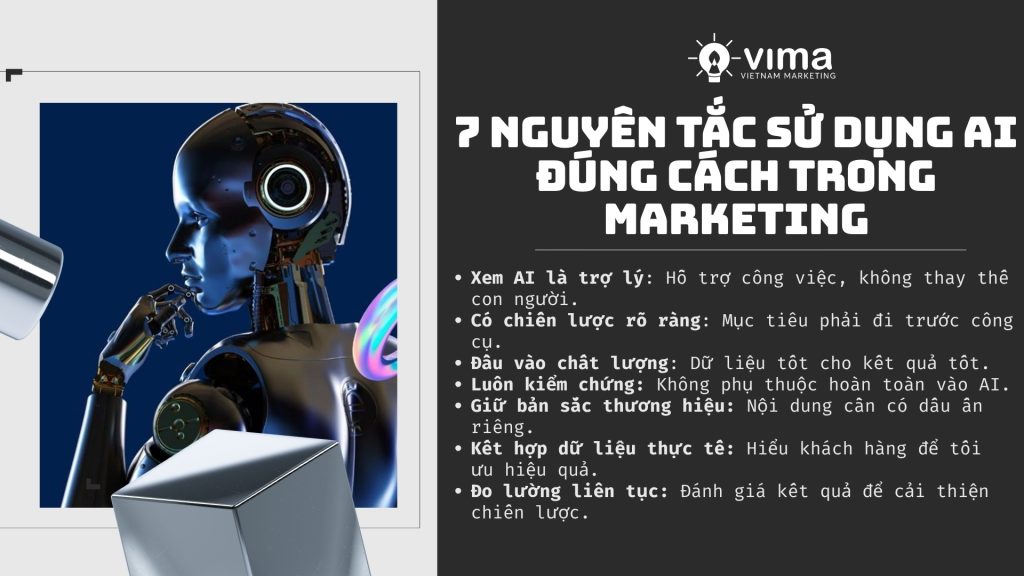 Sử dụng AI đúng cách trong Marketing giúp tăng hiệu quả, tối ưu chiến lược và giữ bản sắc.