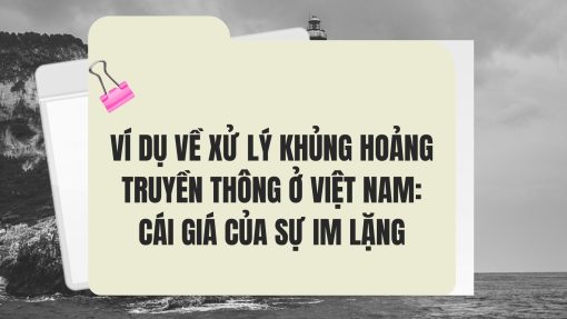 ví dụ về xử lý khủng hoảng truyền thông ở việt nam