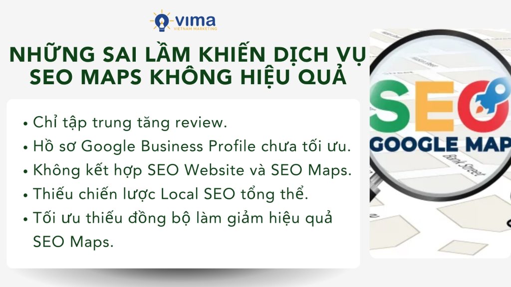 Nhiều chiến dịch SEO Maps thất bại vì tối ưu thiếu đồng bộ và sai trọng tâm